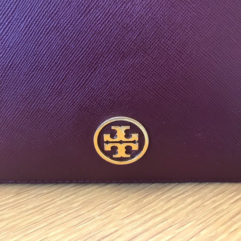 Tory Burch Leather Saddle Bag